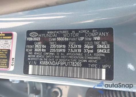 2023 Hyundai Ioniq 5 Sel z USA, uszkodzony, nr VIN KM8KNDAF9PU178265